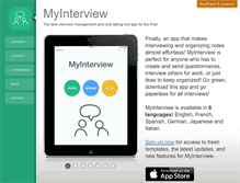 Tablet Screenshot of myinterviewapp.com